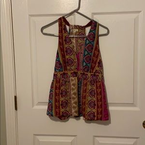 Women’s multi-color print tank top